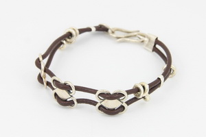 Brown-Silver Bracelet