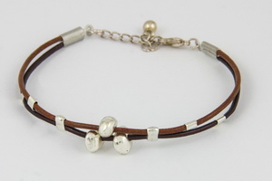 Duo brown ball Bracelet