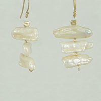 Flat Pearles Earrings