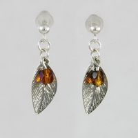 Leaf Post Earrings