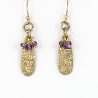 Purple Drops Earrings