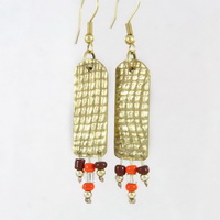 Golden net Earrings