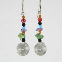 Colorful Spiral Earrings