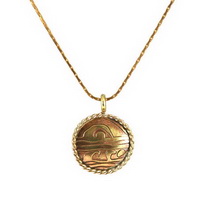 Waves Medallion Necklace