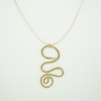 Golden Amorphous Necklace