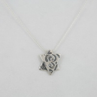 Etched Star-of-David Necklace