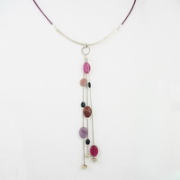 Purple Cascade Necklace