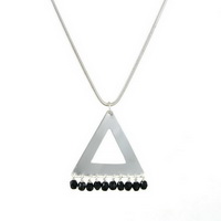 Triangle & beads Necklace