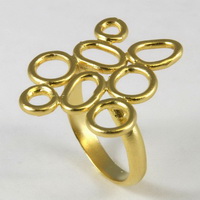 Golden Ellipses Ring