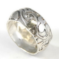 Etched Bombay Ring