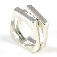 Duo Trapezoid Ring